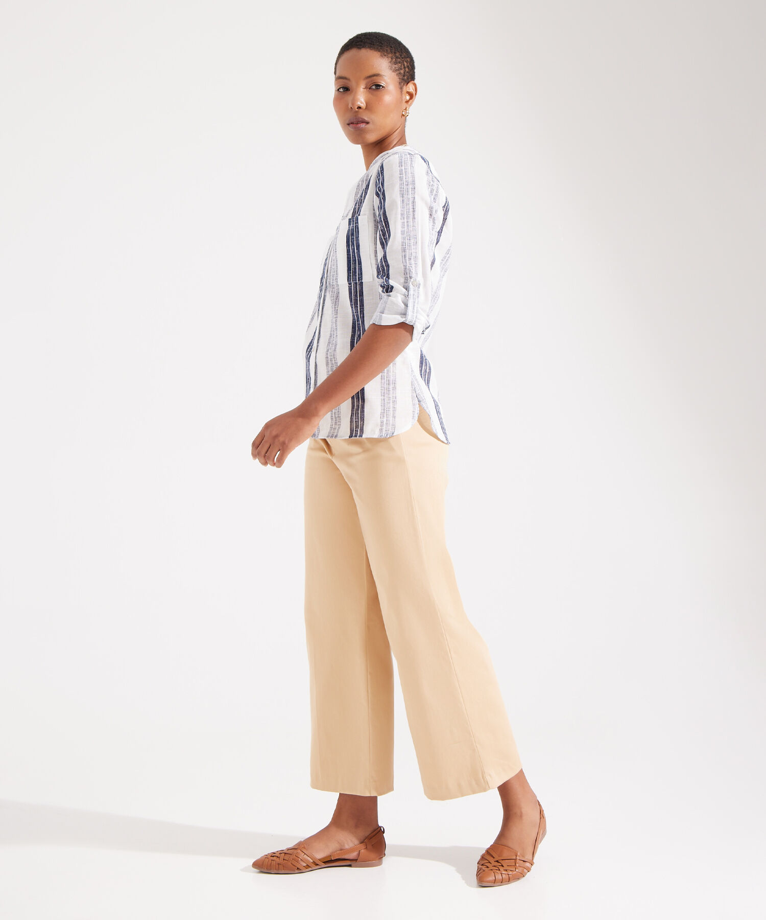 Blusa Manga Larga en Lino