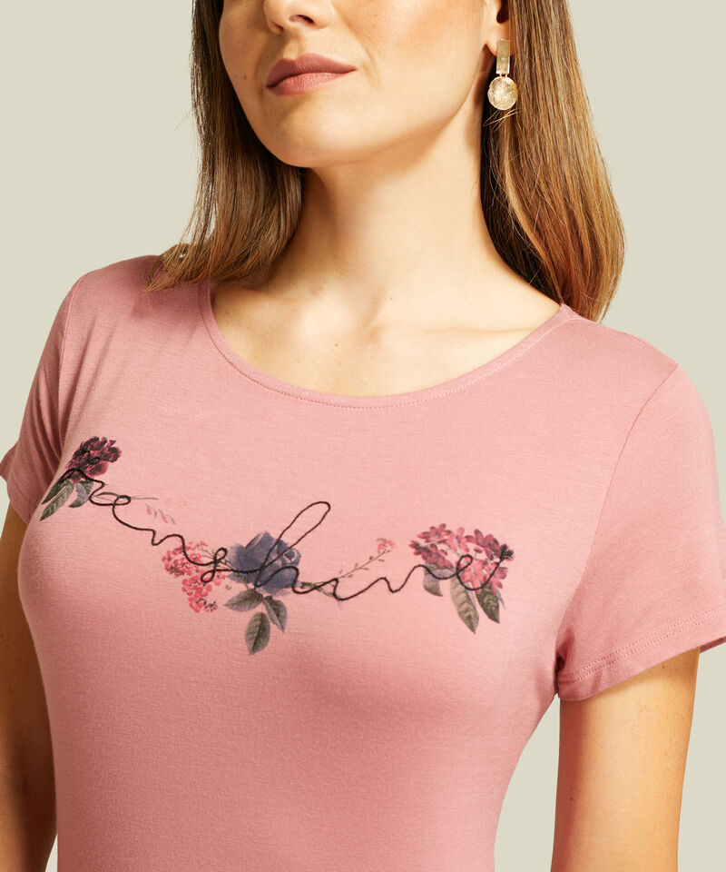 Camiseta Estampada Manga Corta