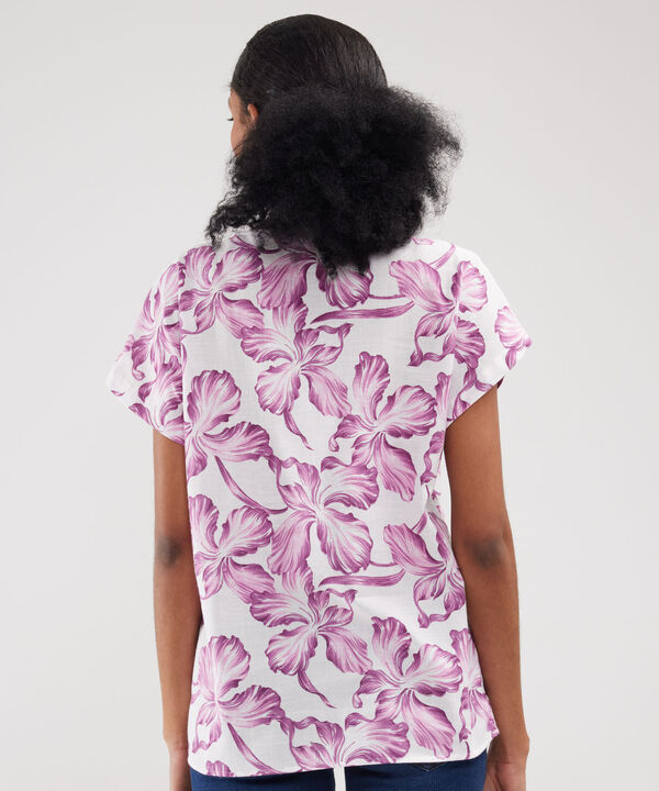 Blusa Estampada, Manga Corta Corrida
