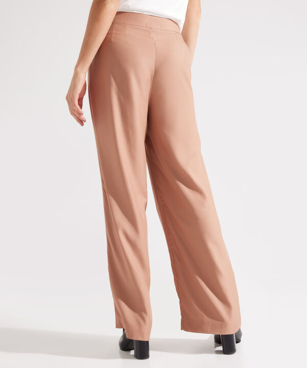 Pantalón Palazzo Con Bolsillos