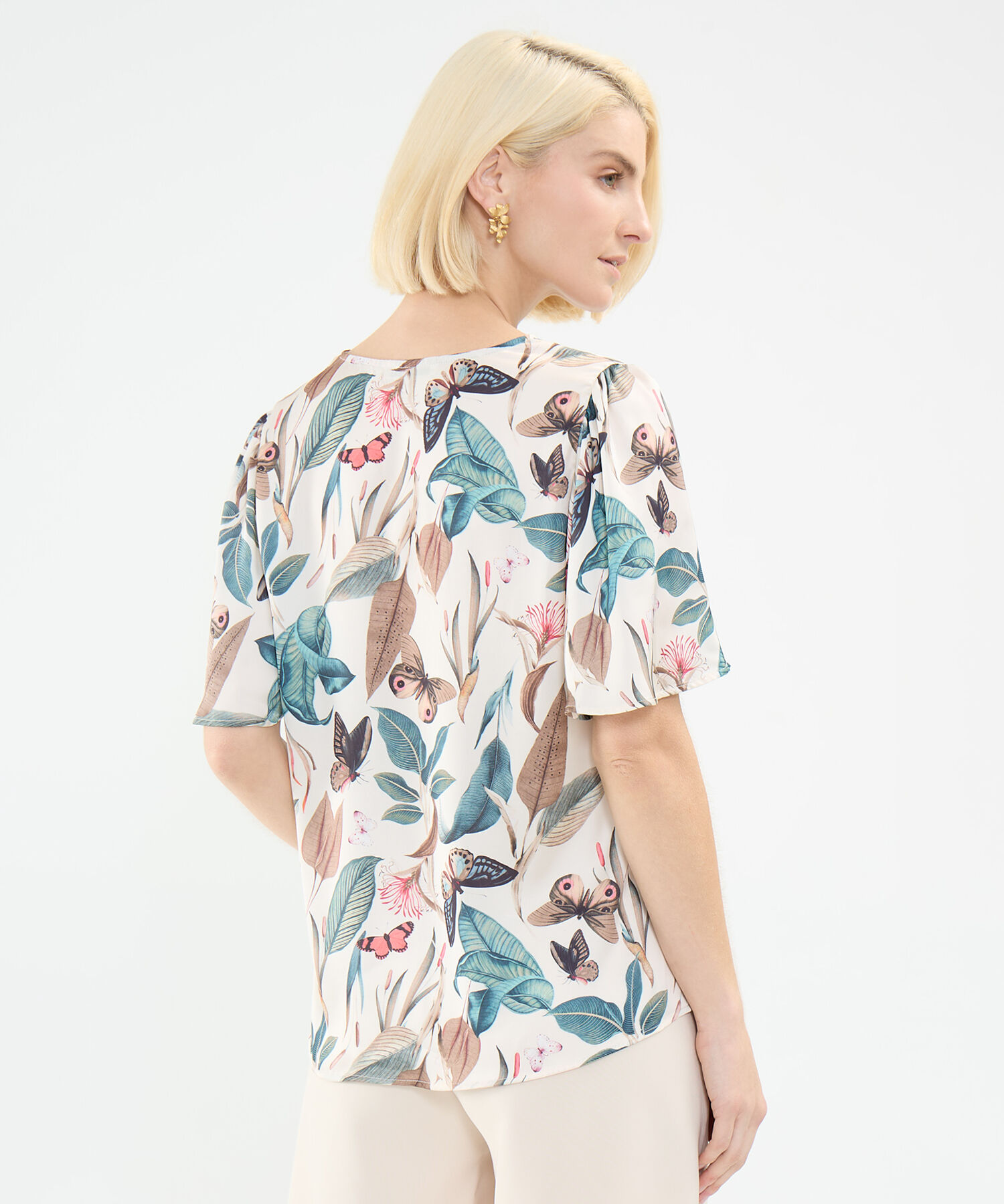 Blusa Estampado Botánico