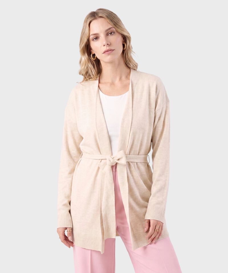 Kimono Tejido Con Cierre De Amarre