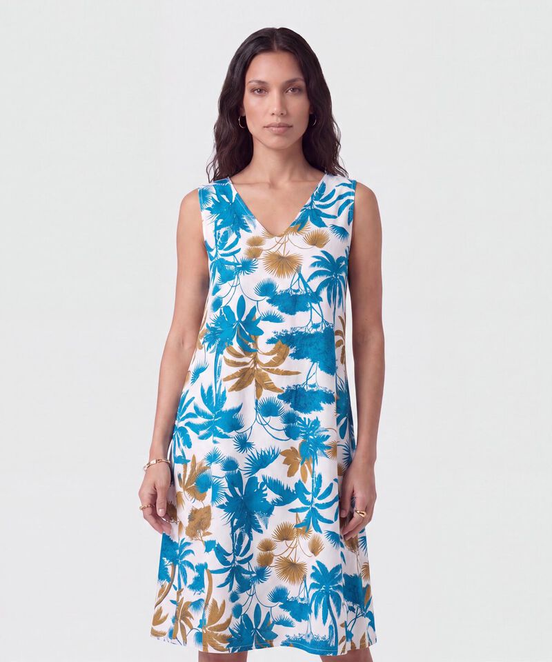 Vestido Sin Mangas Con Ajuste Mujer