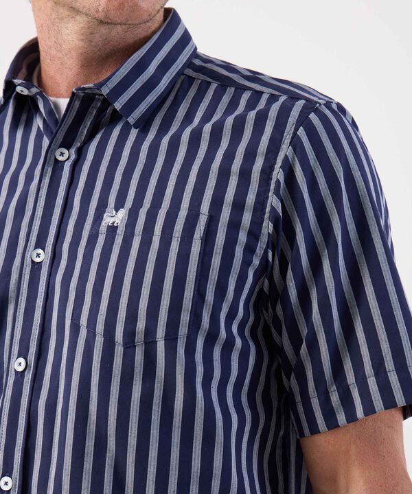 Camisa de Manga Corta Estampada para Hombre Casual image number null