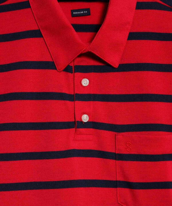 Polo Cuello Duro con Franjas image number null