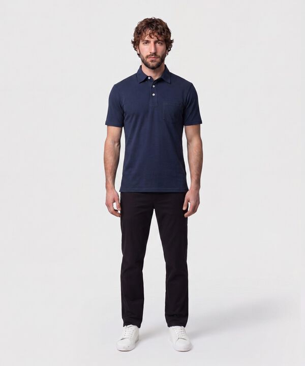 Polo Con Bolsillo De Parche Para Hombre
