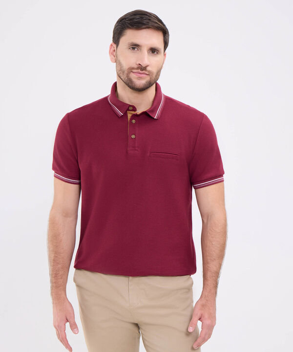 Polo Unicolor Para Hombre image number null
