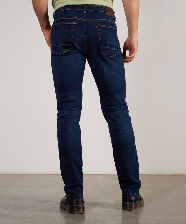 Jean Rimo Masculino Jean Regular Clásica Tono Azul Oscuro