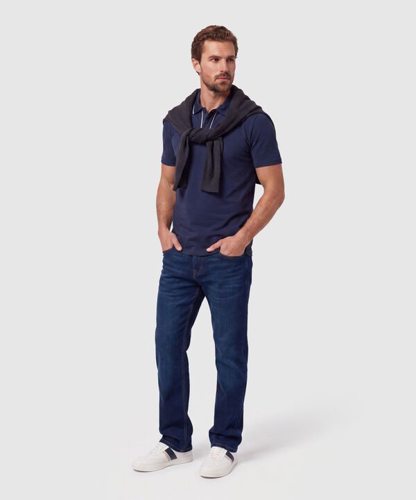 Polo Con Detalle En Cuello Para Hombre