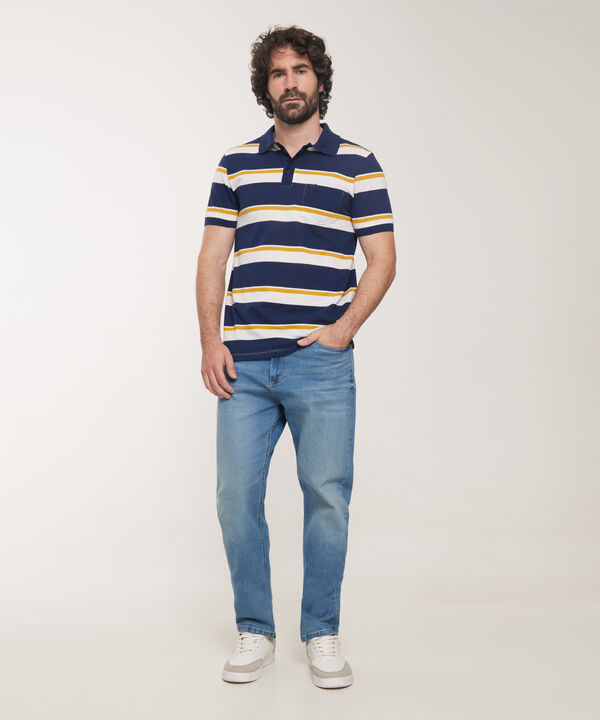 Polo Preteñida Silueta Slim Fit