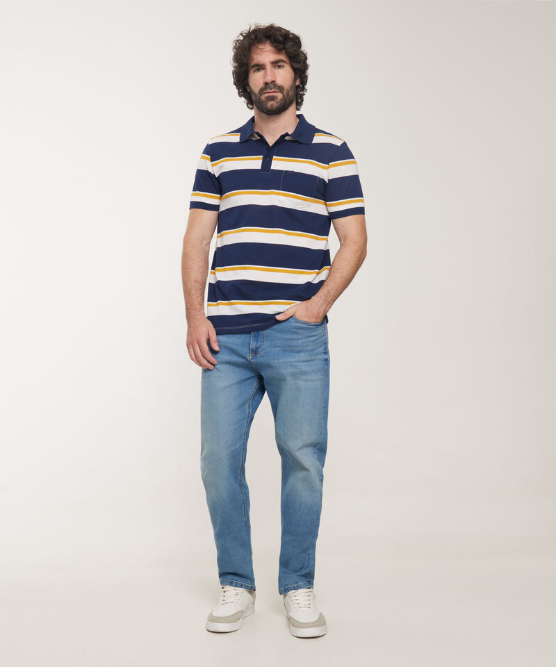 Polo Preteñida Silueta Slim Fit