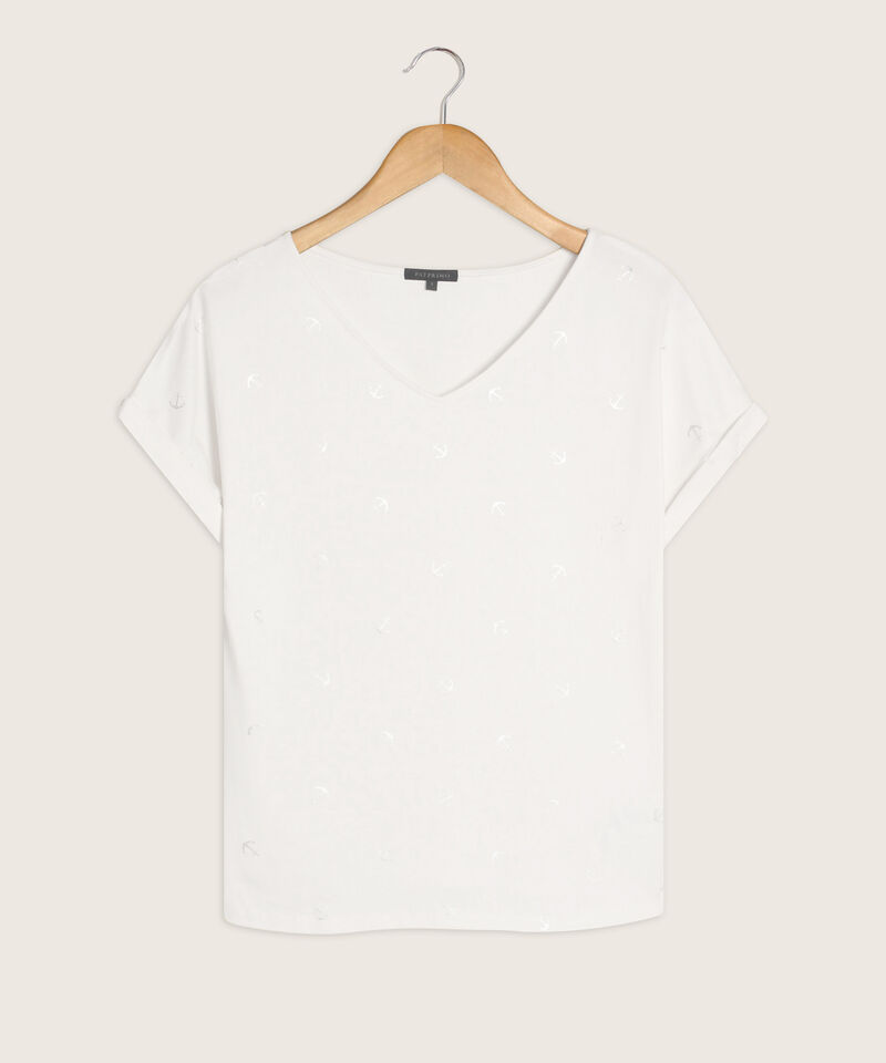 Camiseta Estampado de Anclas