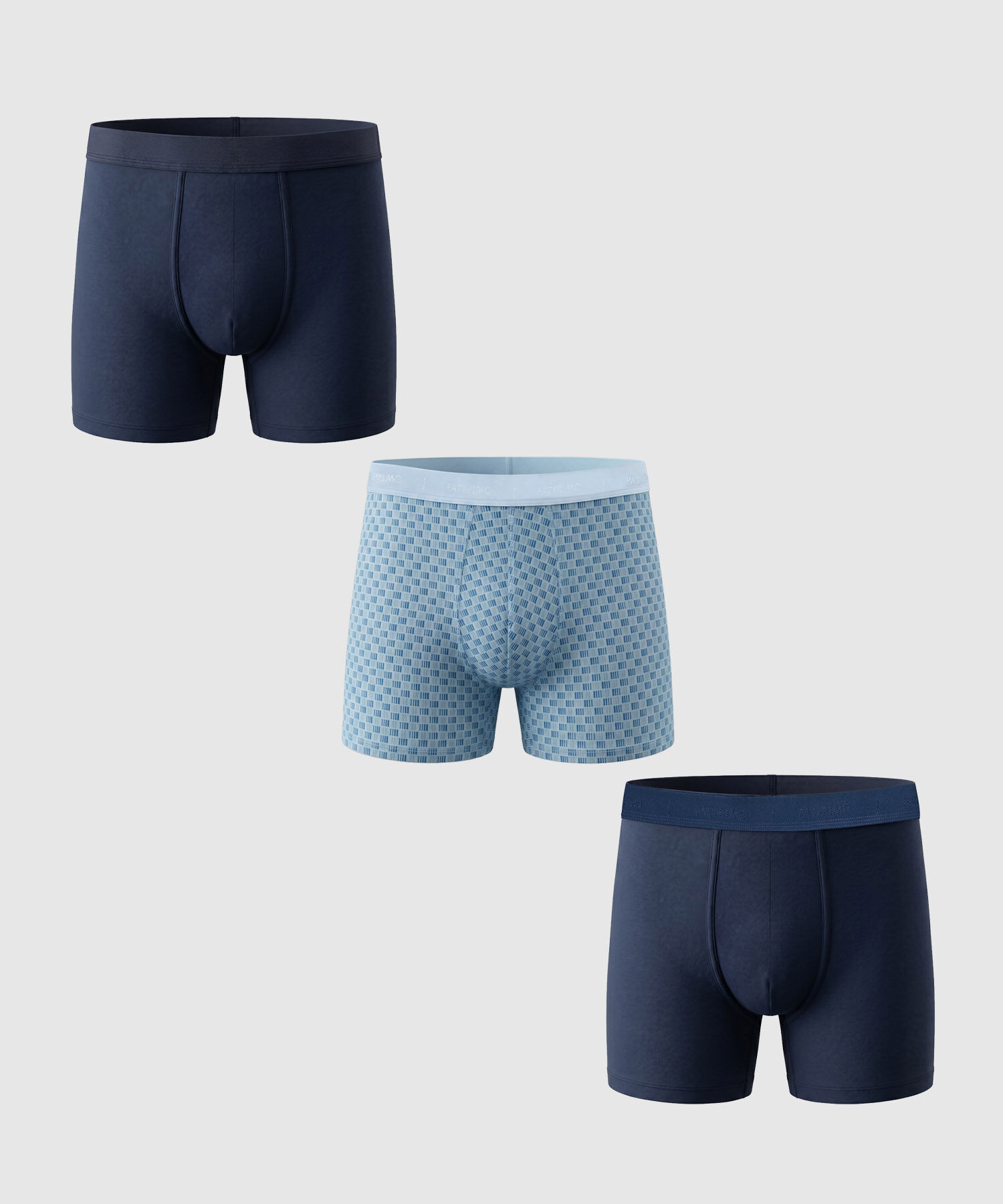 Pack x3 B&oacute;xers Medio Anat&oacute;micos para Hombre
