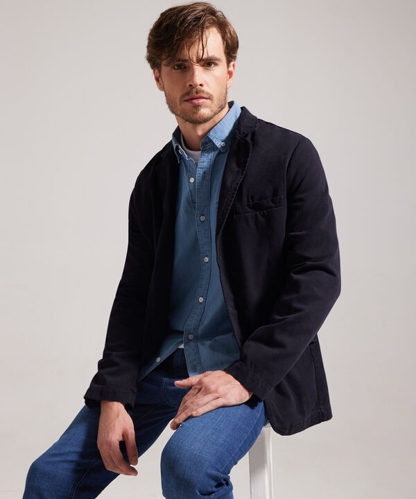 Blazer Tono Azul Oscuro Falcao