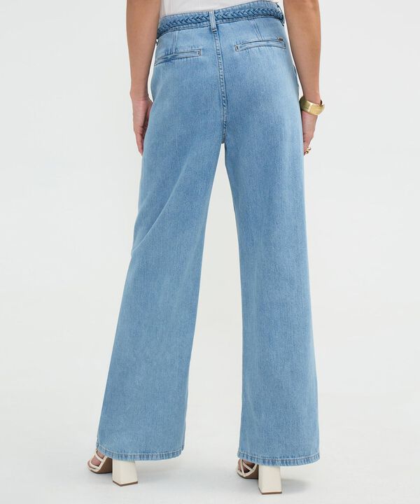 Jeans Wide Leg Tono Claro