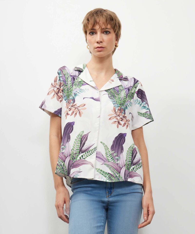 Camisa Estampado Botánico