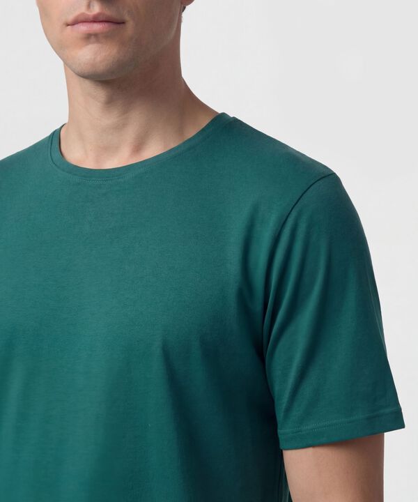 Pijama Con Camiseta De Cuello Redondo Para Hombre