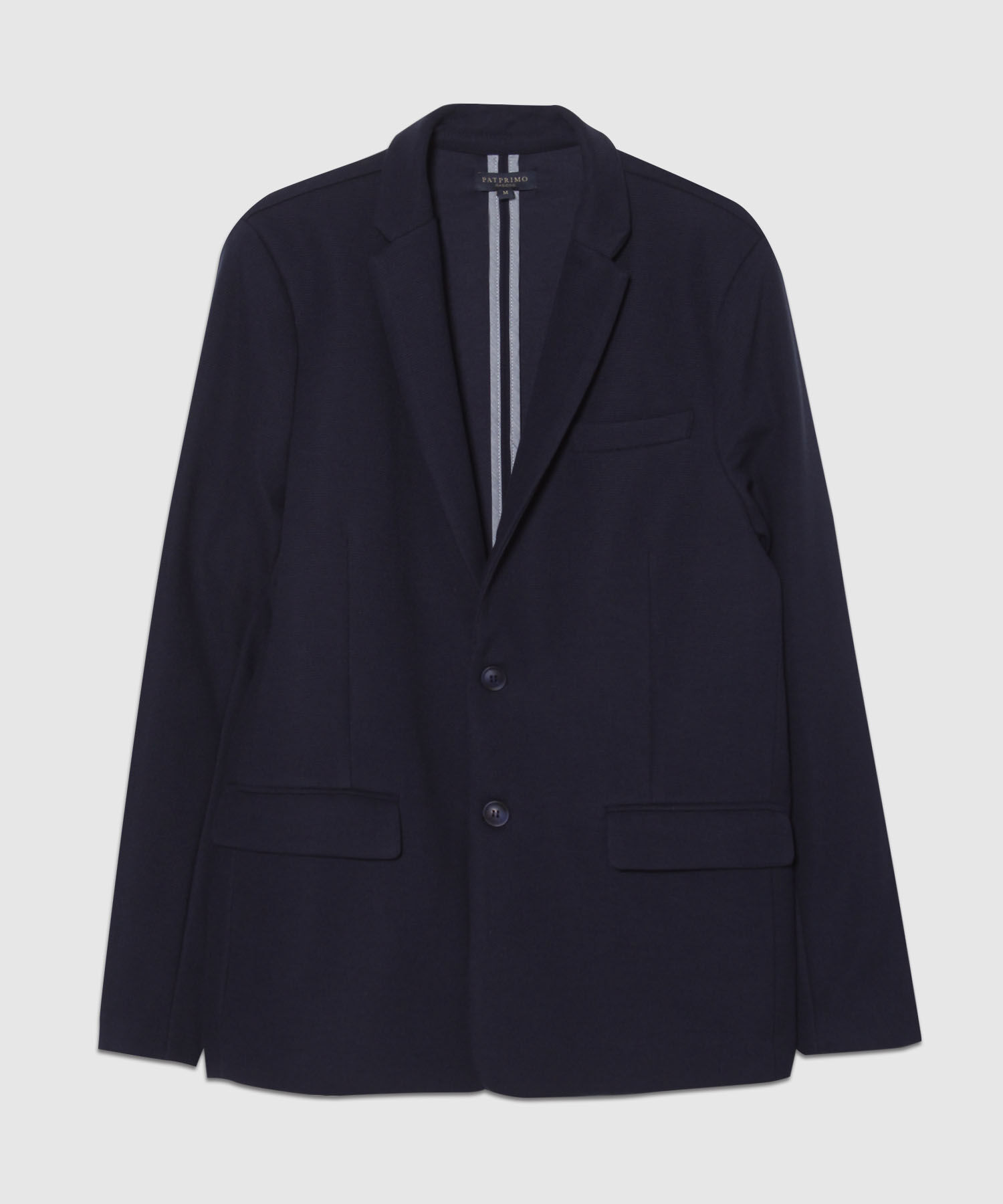 Blazer En Punto Unicolor