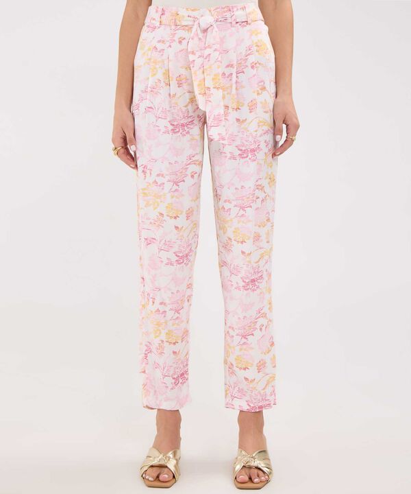 Pantalón Casual Estampado Botánico