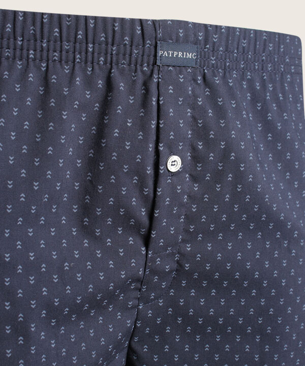 Boxer Pack X3 Pantaloncillo Tejido Plano Amplio Algodón Preteñido, Cuadro-Rayas Y Estampado