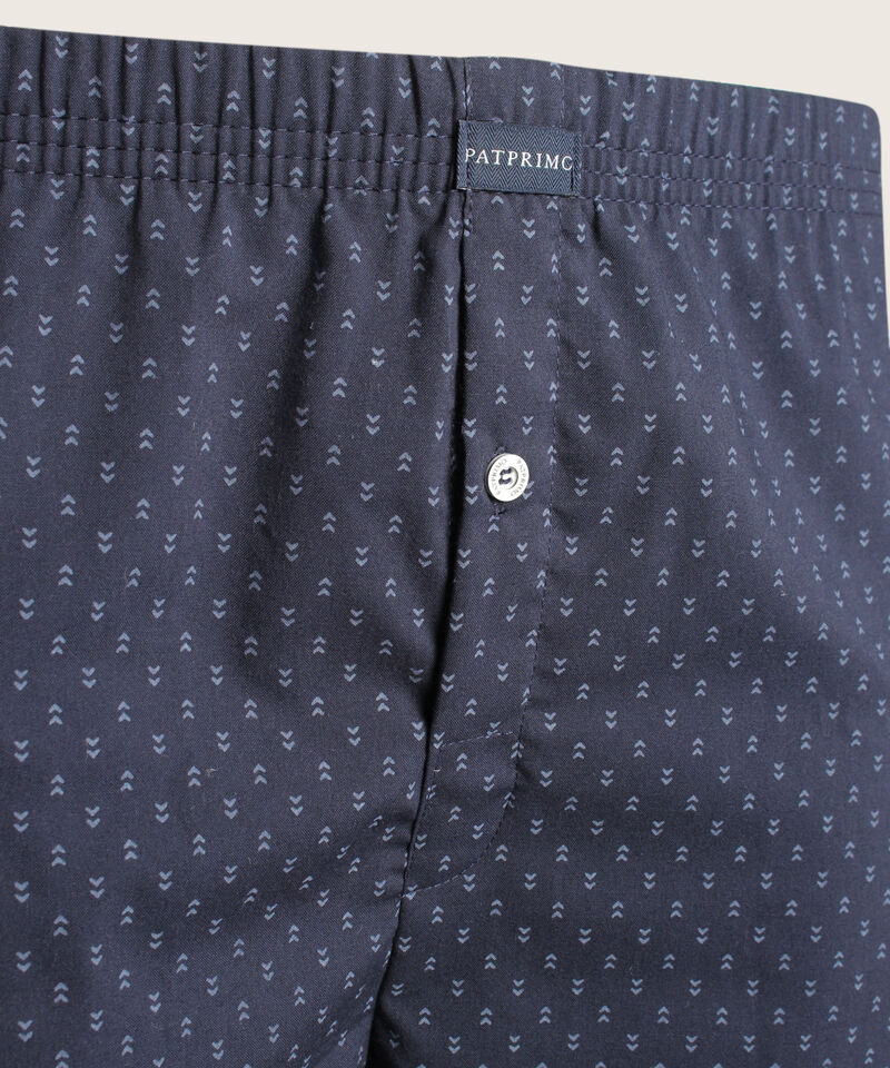 Boxer Pack X3 Pantaloncillo Tejido Plano Amplio Algodón Preteñido, Cuadro-Rayas Y Estampado