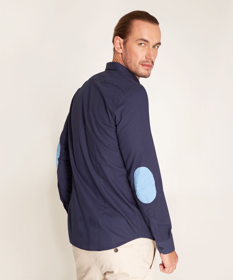 Camisa Manga Larga Con Coderas, Sin Bolsillo