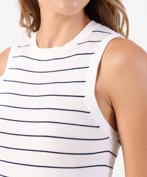 Camiseta de Punto Sin Mangas para Mujer