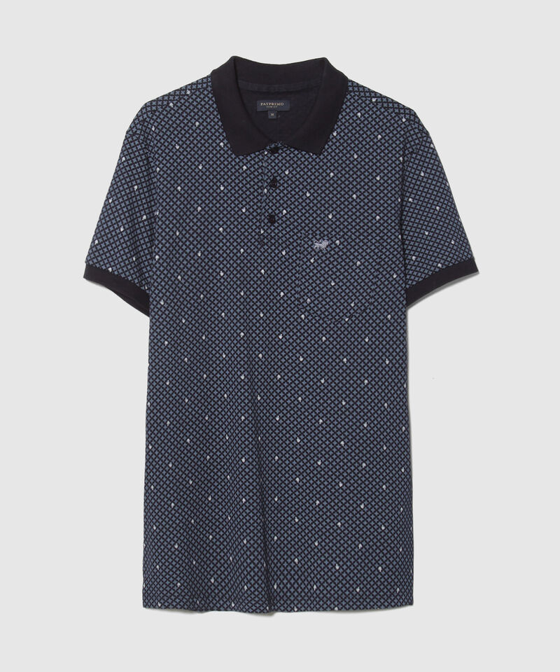 Polo Tejida con Estampado