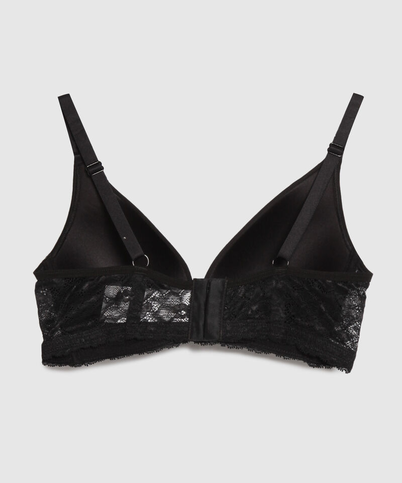 Brasier Con Copa Triangular Con Encaje En Base