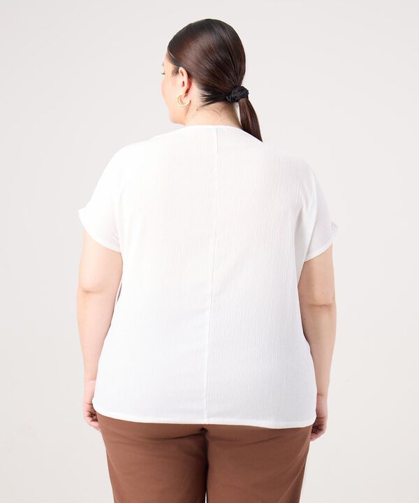 Camiseta Cuello Bandeja Para Mujer Curvy