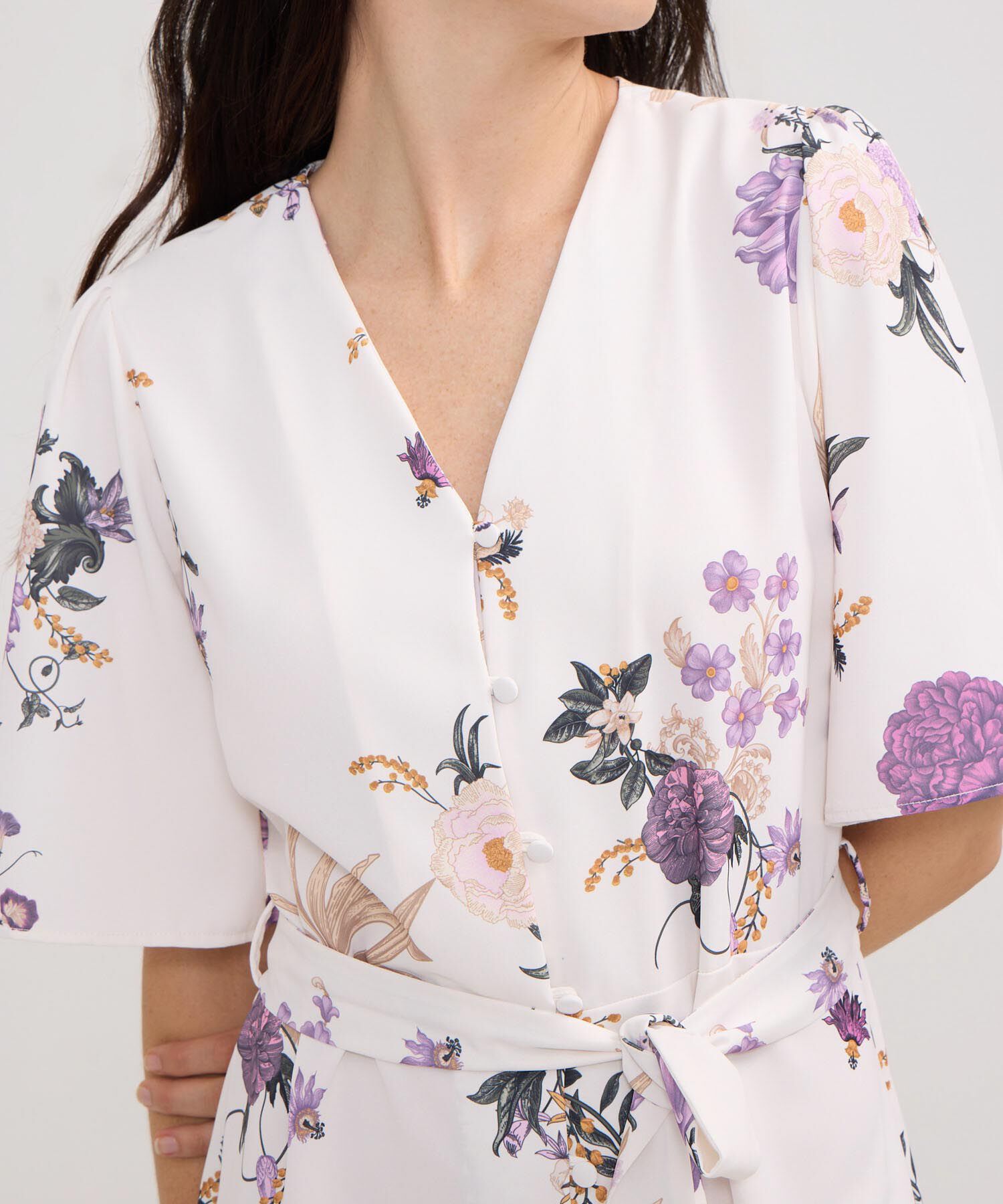 Vestido Estampado Corto