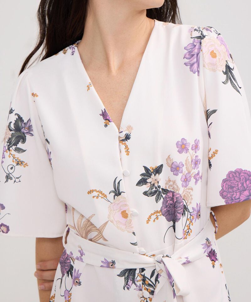 Vestido Estampado Corto