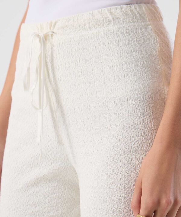 Pantal&oacute;n Tejido Amplio C&oacute;modo Para Mujer image number null