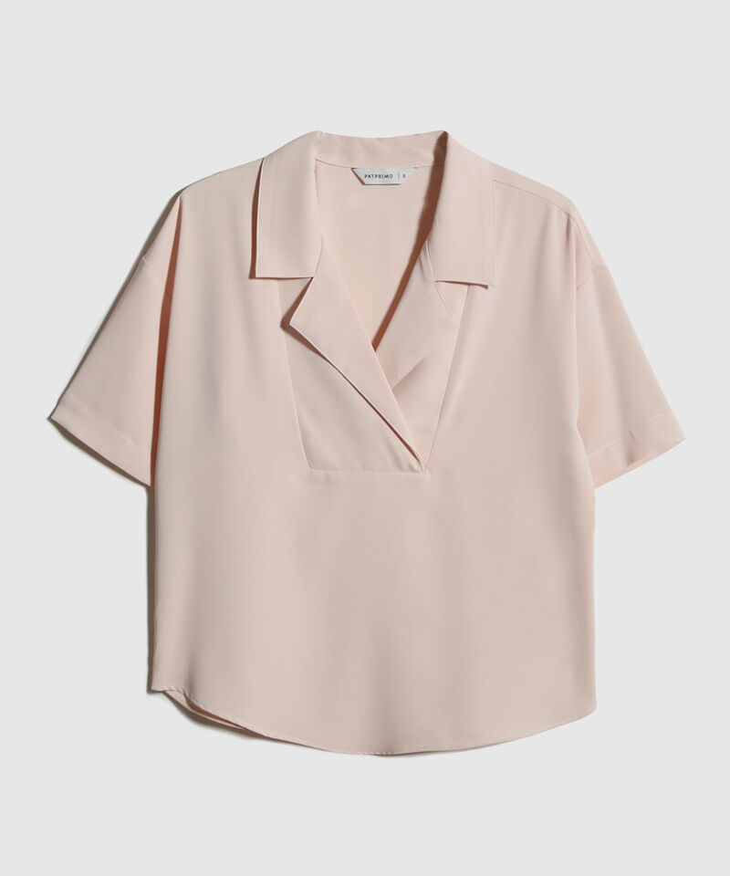 Blusa Unicolor Cuello Resort