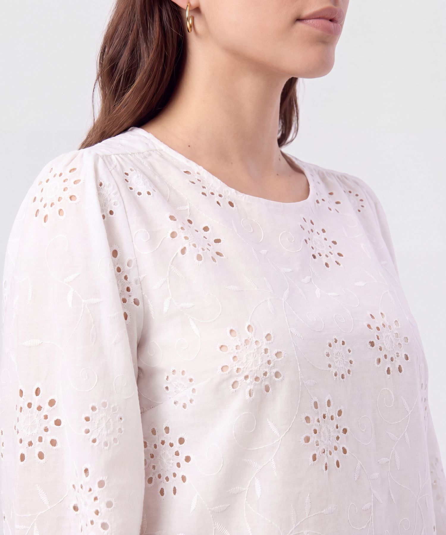 Blusa Ojalillo Manga Larga Mujer