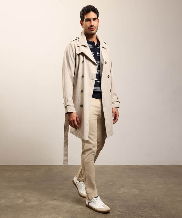 Polo De Punto A Rayas Para Hombre