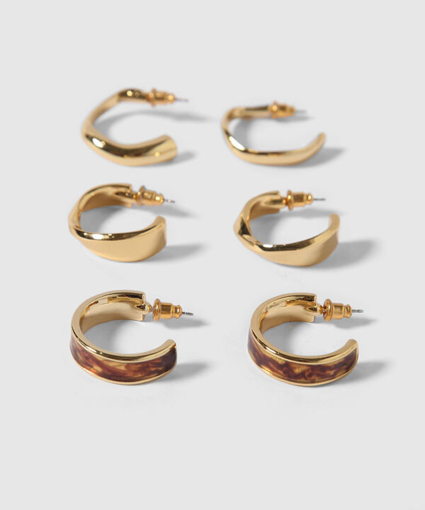 Aretes Set X 3 Pares De Aretes Ref. Kf233-0023-1 image number null