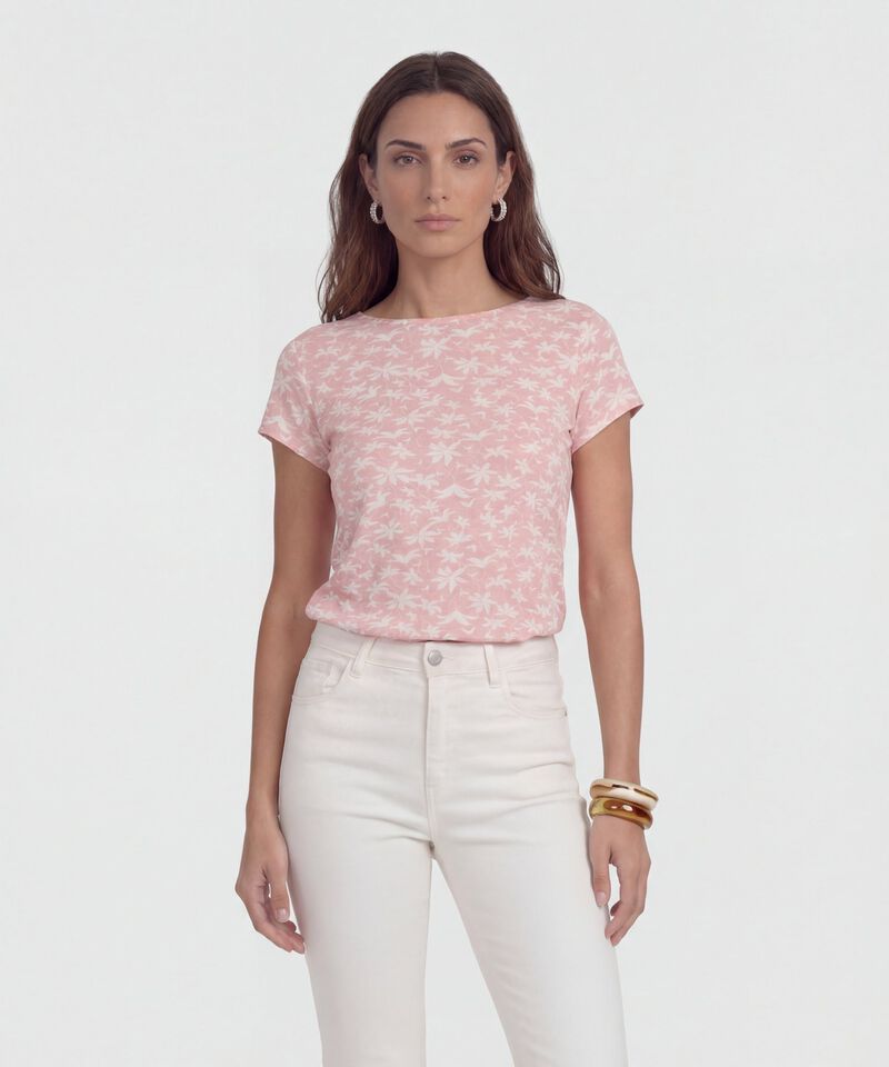 Camiseta Escote Redondo Negro