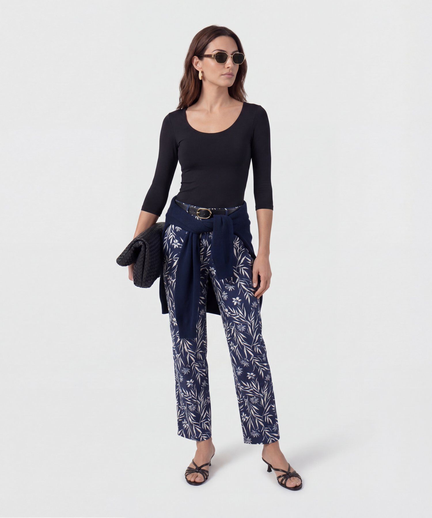 Pantal&oacute;n Recto Con Cintur&oacute;n Para Mujer