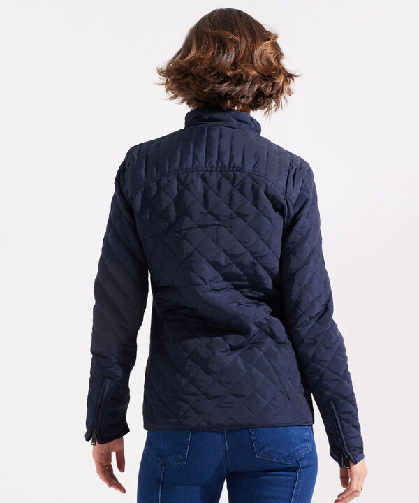 Chaqueta Acolchada Con Cierre Para Mujer