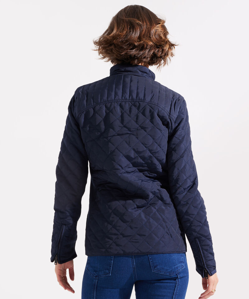 Chaqueta Acolchada Con Cierre Para Mujer