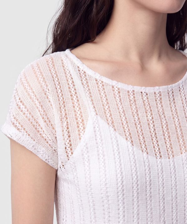 Camiseta Calada Manga Corta Mujer