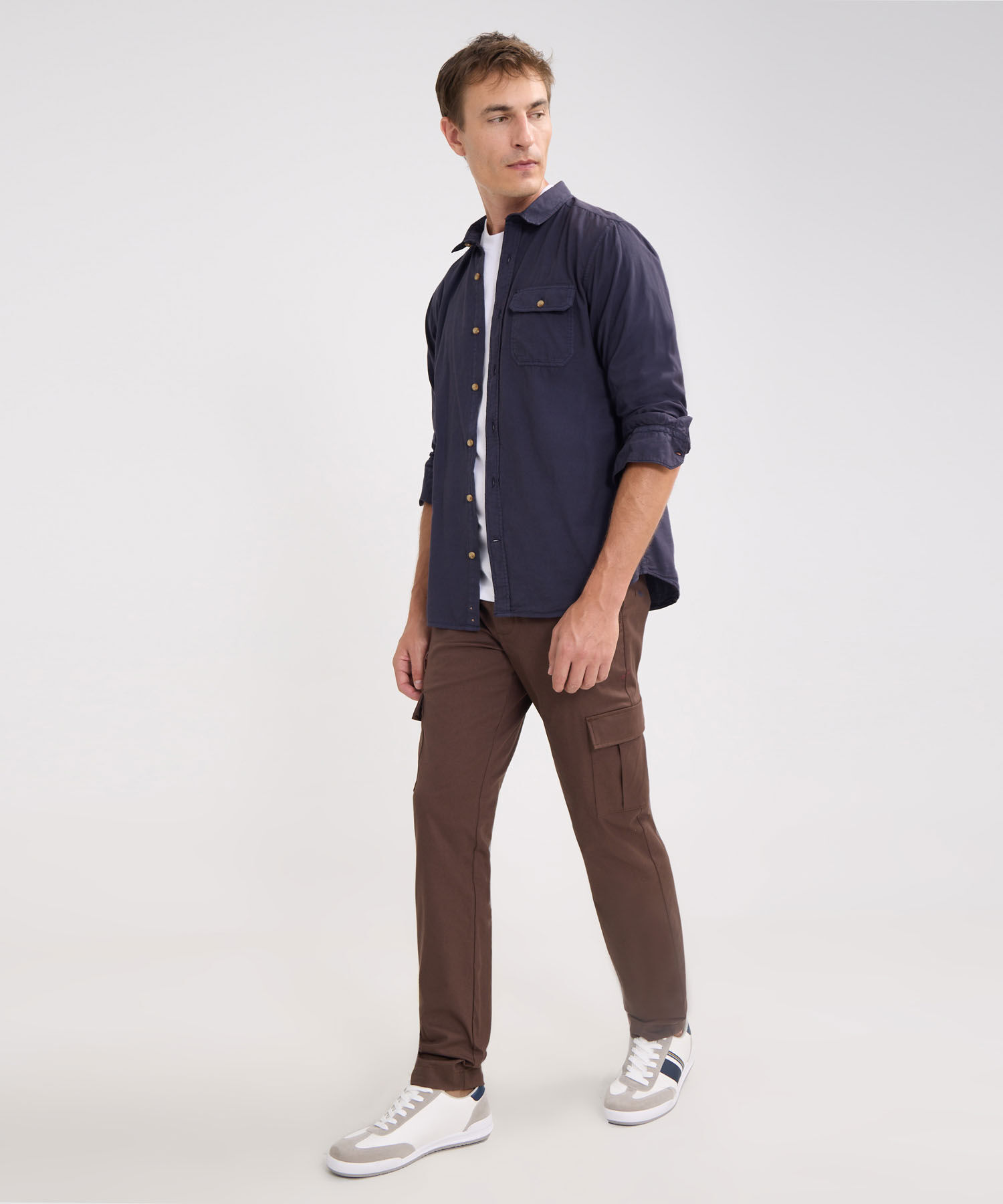 Pantalón Cargo Con Fuelle