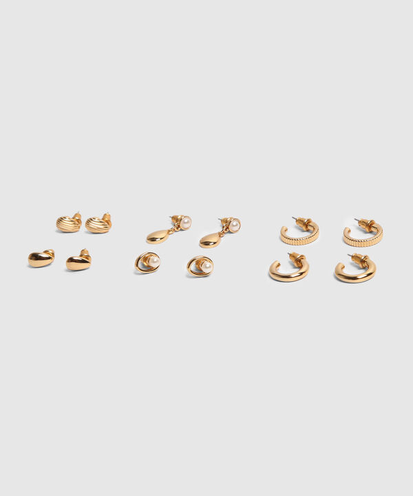 Set X6 Aretes Dorados  image number null