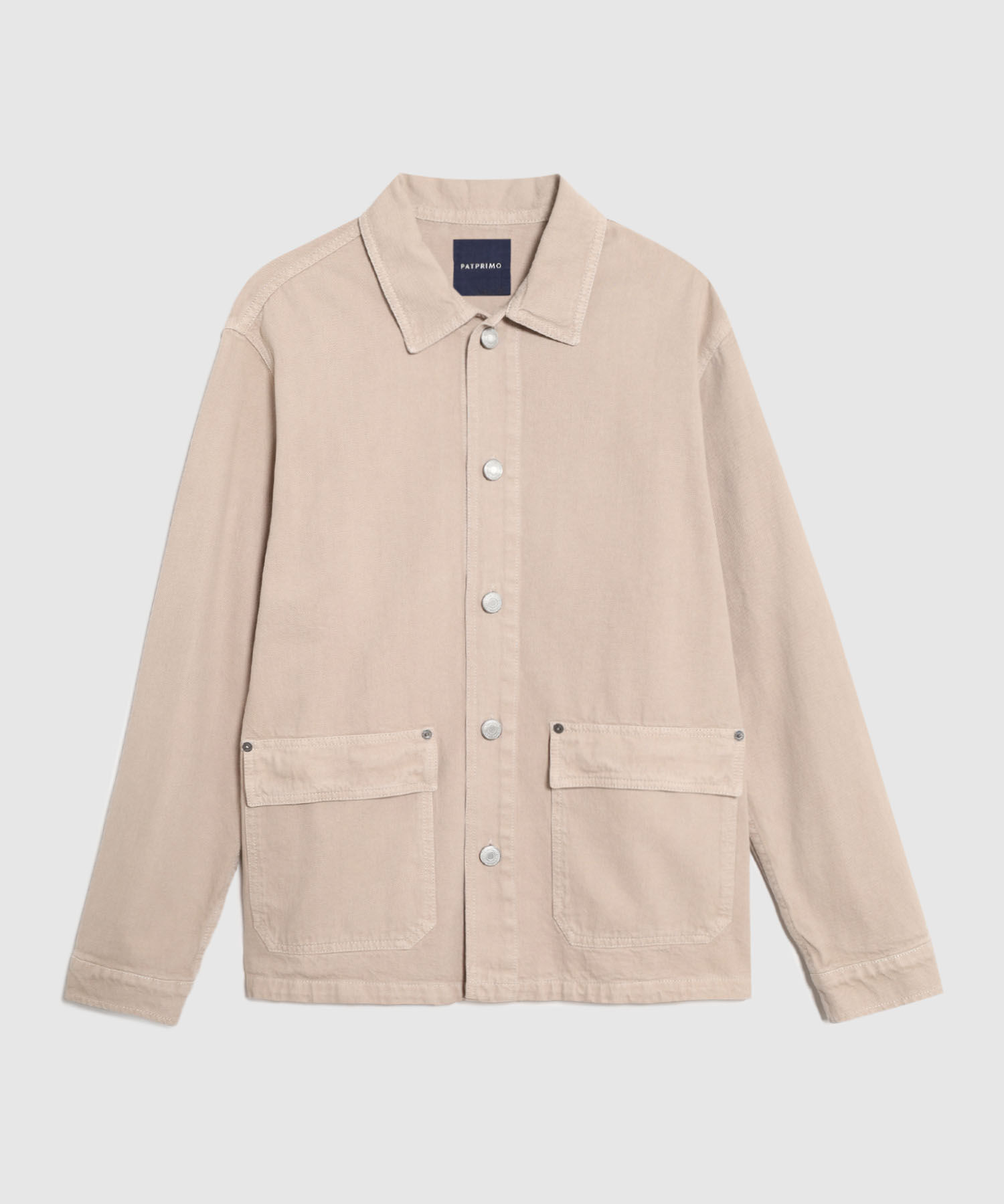 Chaqueta Tipo Overshirt Con Bolsillos Hombre