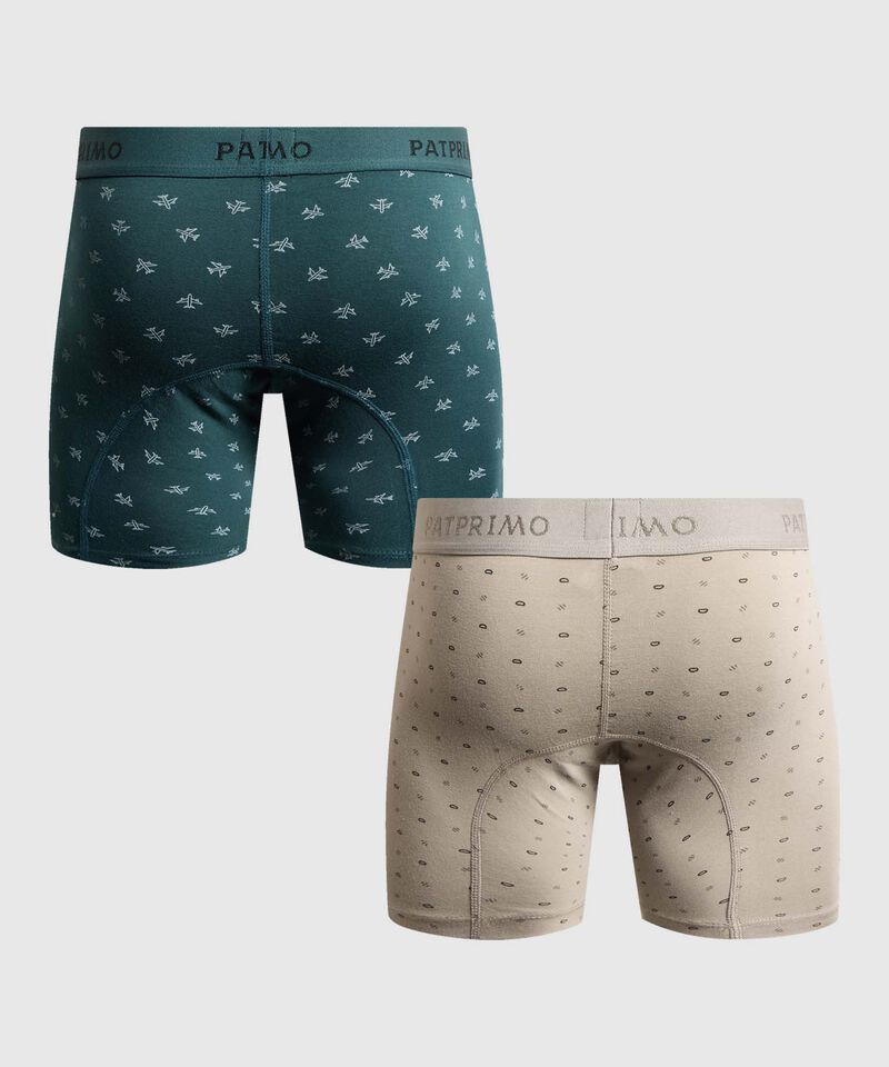 Set x2 B&oacute;xers Medios con Estampado para Hombre