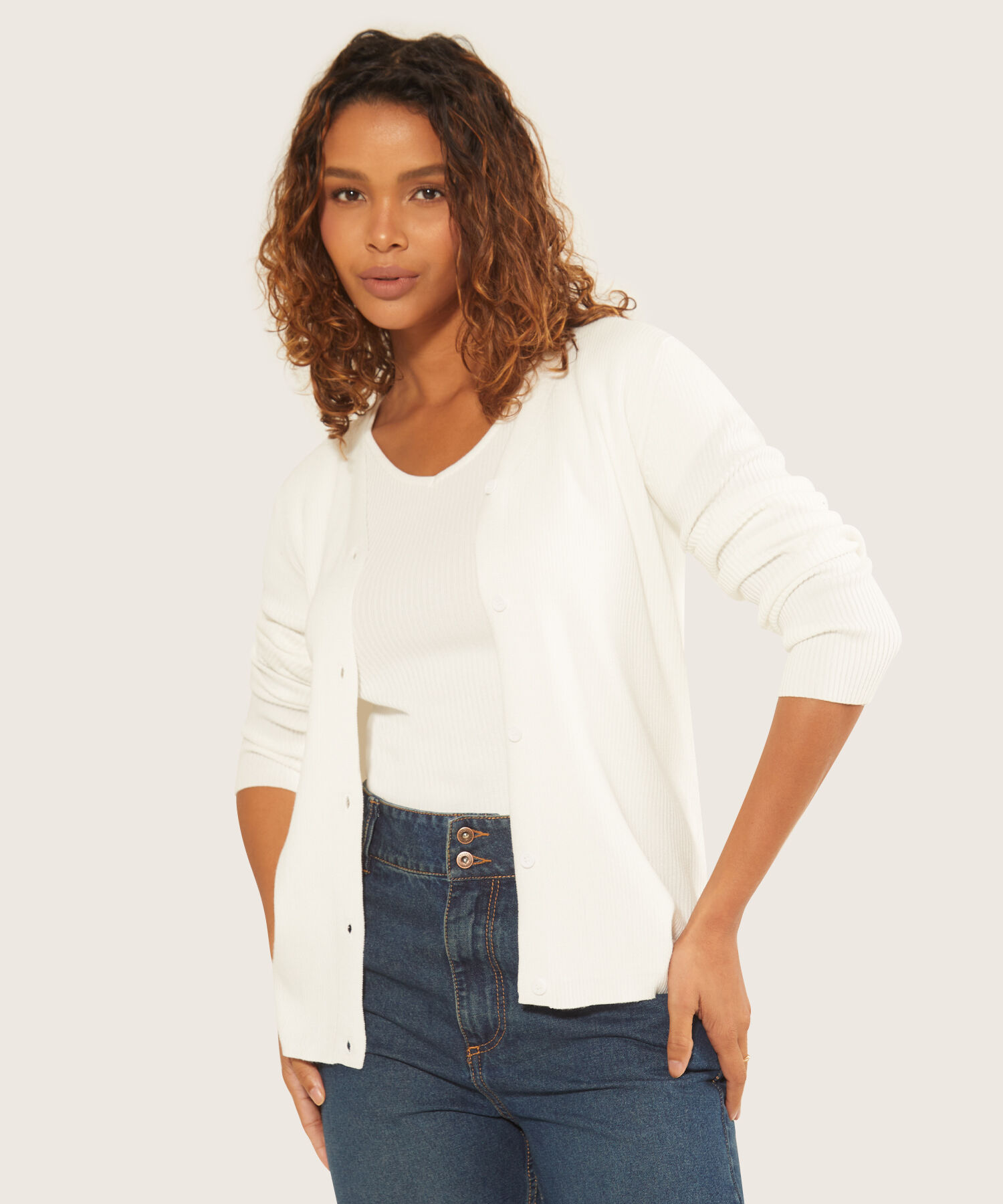 Saco Abierto Con Camisilla Interna