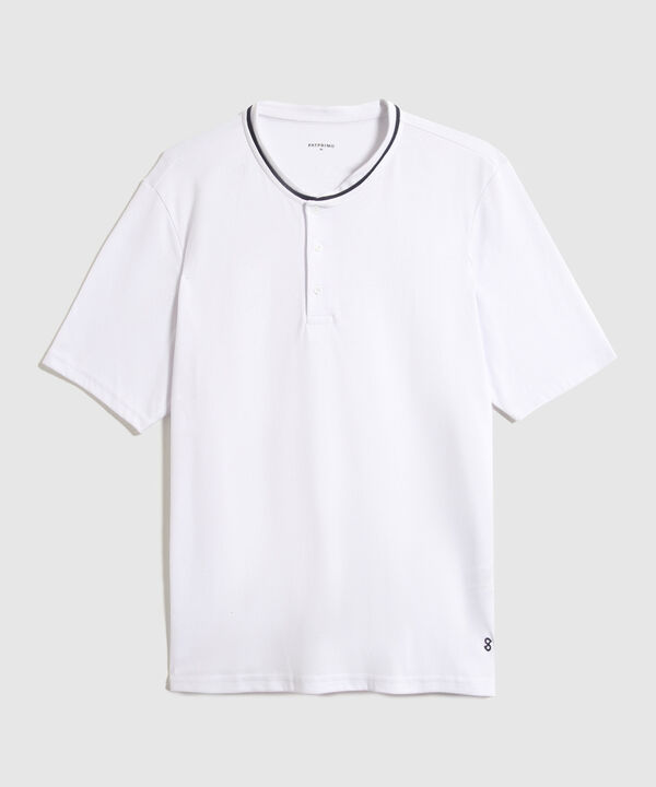 Conjunto Pijama Camiseta Manga Corta Y Pantaloneta Preteñida Para Hombre