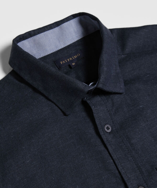 Camisa Unicolor Manga Larga image number null