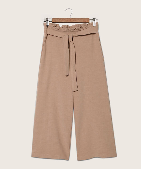 Pantalón Moda Bota Amplia Unicolor